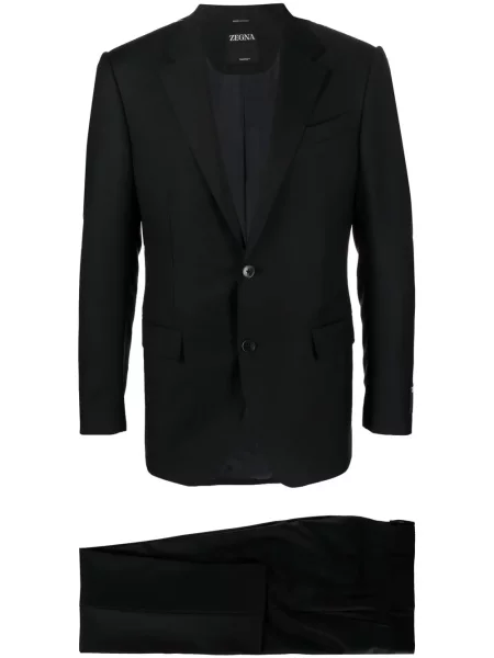 Costum Zegna de lână de costum negru