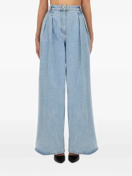 Pantaloni Nina Ricci plisate albastru