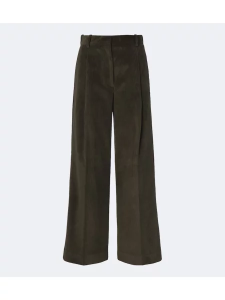Pantaloni Róhe de catifea cord verde