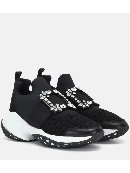 Sneakerși Roger Vivier alergare plasă negru