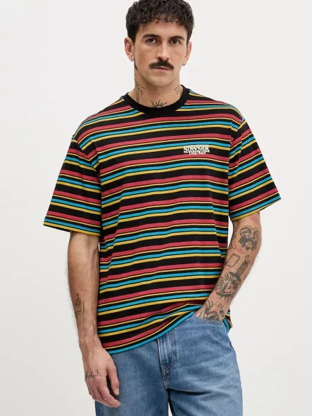 Kratka majica United Colors of Benetton x Stranger Things črna