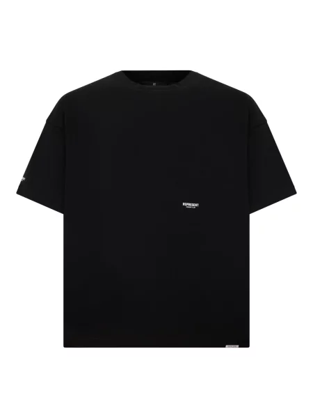 Represent T-shirt z bawełną czarna