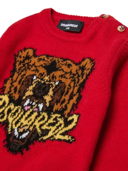 Sweter dziecięcy Dsquared2 czerwony