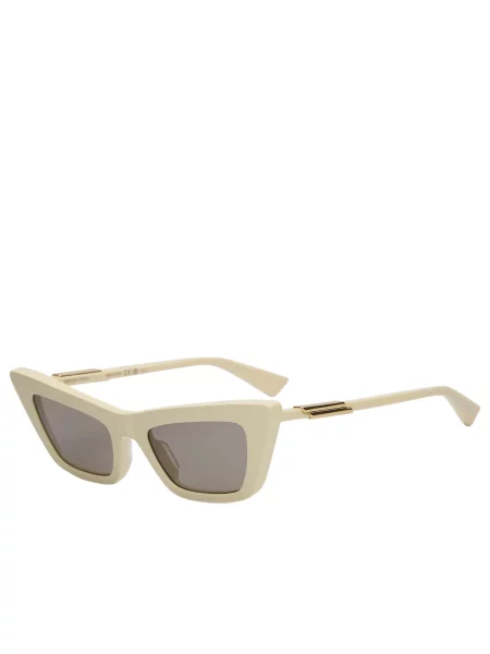 Okulary przeciwsłoneczne Bottega Veneta Eyewear beżowe