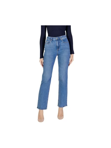 Jeansy straight leg Vero Moda niebieskie