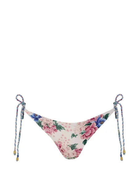Reversibil bikini Agua Bendita cu model floral cu imagine alb