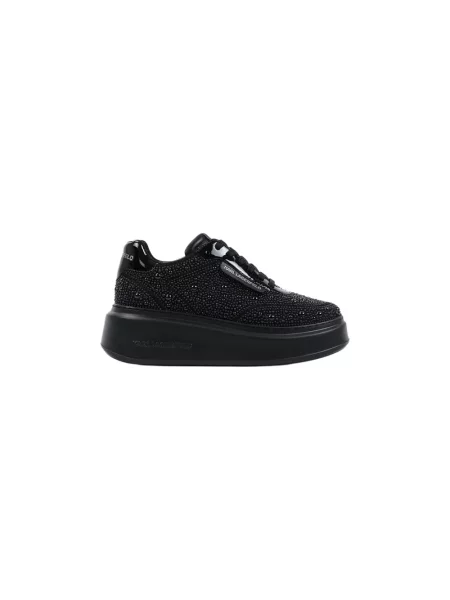 Sneakersy Karl Lagerfeld skórzane czarne