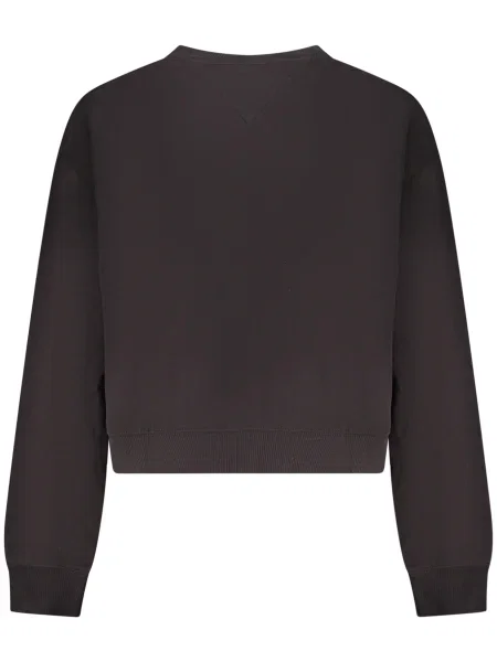 Geacă de blugi Tommy Jeans cu glugă negru