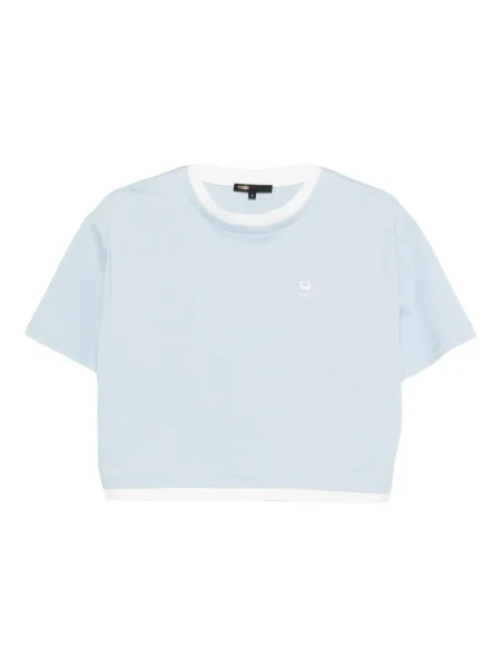 Tricou Maje cu broderie albastru