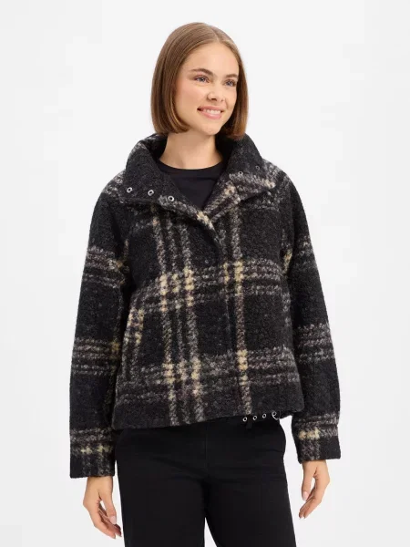 Soyaconcept® kurtka z tkaniny bouclé Kobiety S czarny