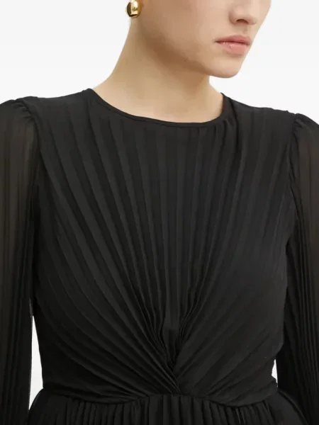 Top Twinset plisat negru