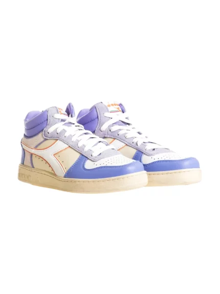 Sneakersy Diadora skórzane fioletowe