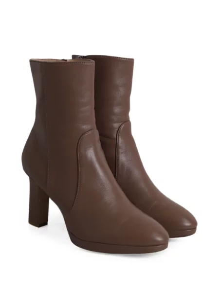 Cizme scurte Stuart Weitzman cu platformă maro