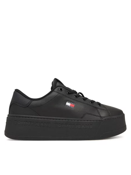 Tommy Jeans Αθλητικά Platform Logo Sneaker μαύρο