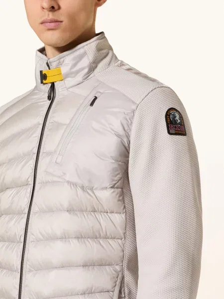 Parajumpers Peřová Bunda Jayden Z Kombinace Materiálů světle šedá