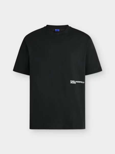 KARL LAGERFELD JEANS Tricou gri bazalt negru