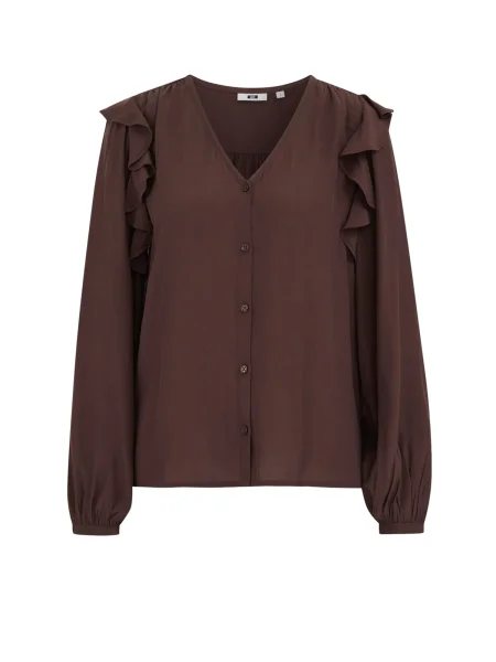 WE Fashion Bluză închis maro