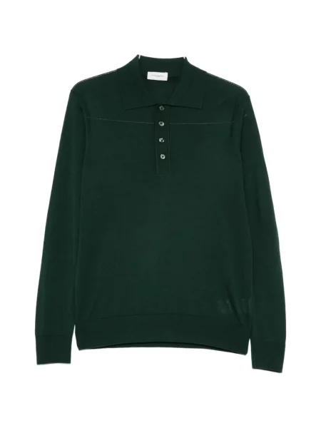 Lung tricou polo Paolo Pecora verde