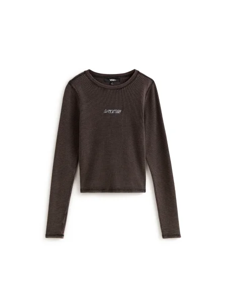 VANS Tričko Teri čokoládová / černá bílá