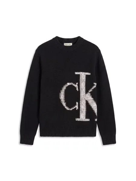 Calvin Klein Jeans Pulover bež črna
