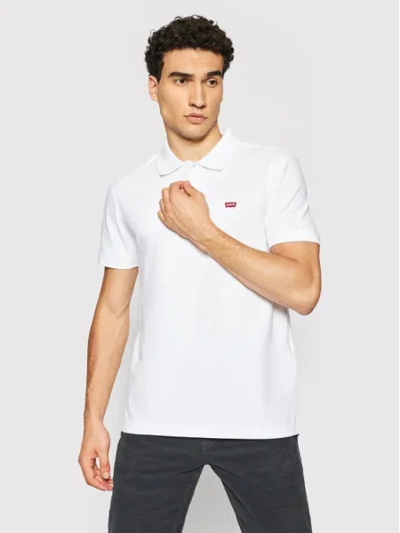 Levi's® Tricou polo Standard Housemarked alb