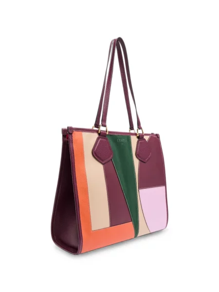 Geantă shopper Lancel din piele violet