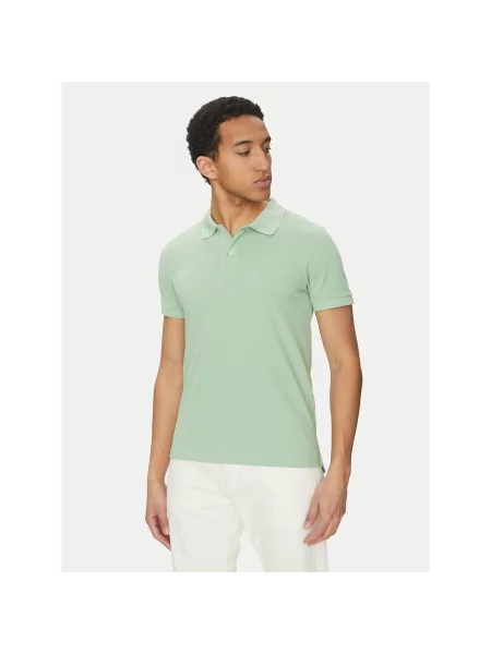 Geox Polo majica Regular Fit zelena