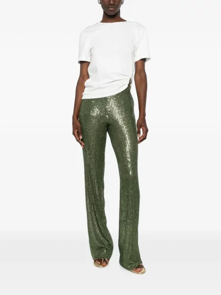 Pantaloni Siedres cu paiete verde