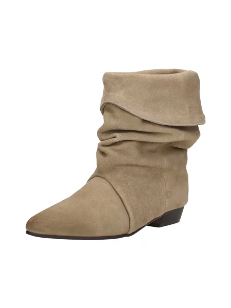 Botki Shoecolate zamszowe beżowe