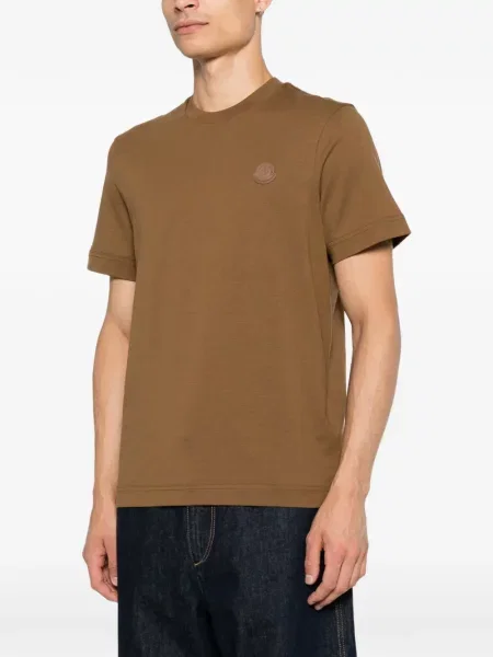 Tricou Moncler cu autograf maro