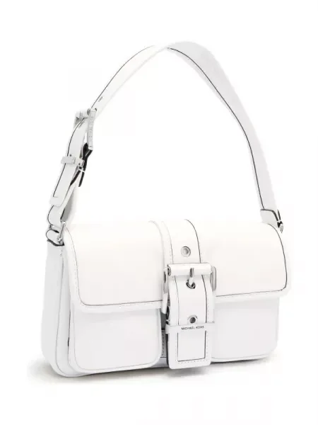 Michael Kors De piele geantă pe umăr Colby alb