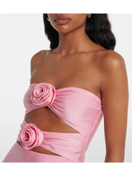 Rochie Adriana Degreas cu model floral roz