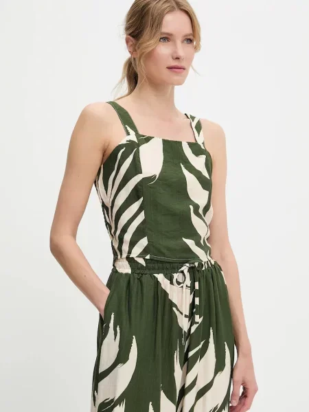 Answear Lab bluzka i spodnie zielony