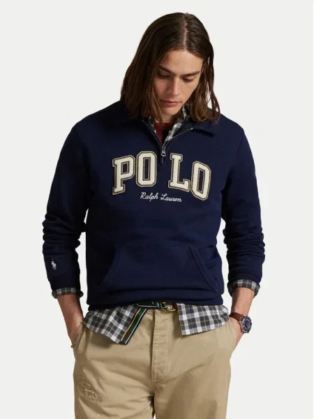 Суитчър Polo Ralph Lauren с апликация тъмносиньо