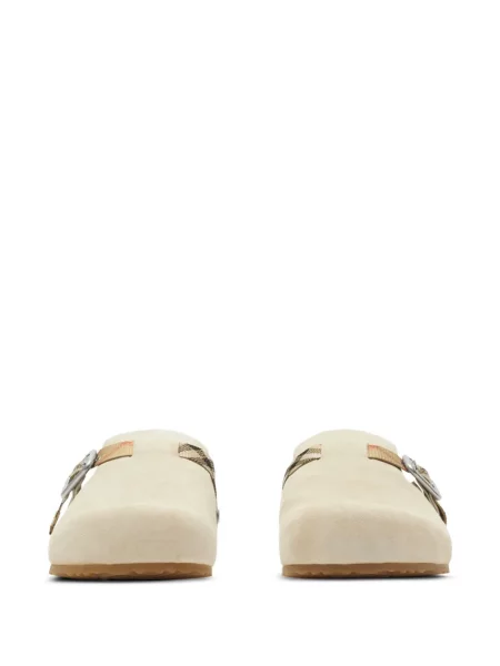 Saboți Burberry alb