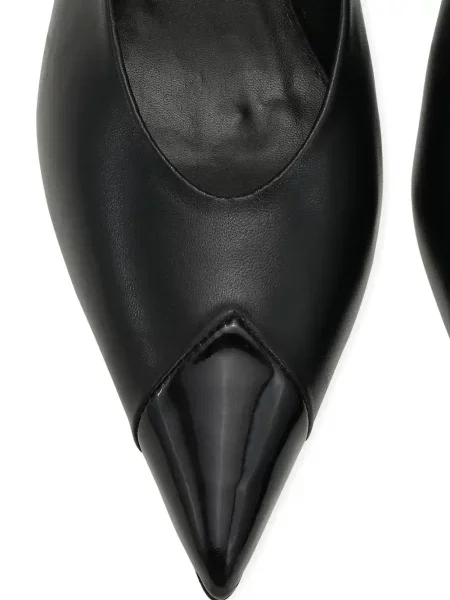 Pantofi cu toc Rotate Birger Christensen din piele slingback negru