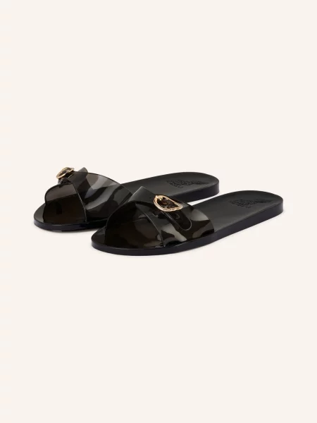 Ancient Greek Sandals Pantofle Filia Jelly / zlatá černá