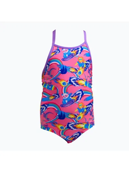 Gyerek egyrészes fürdőruha Funkita Printed One Piece sweet surfers. Méret: 6 AUS