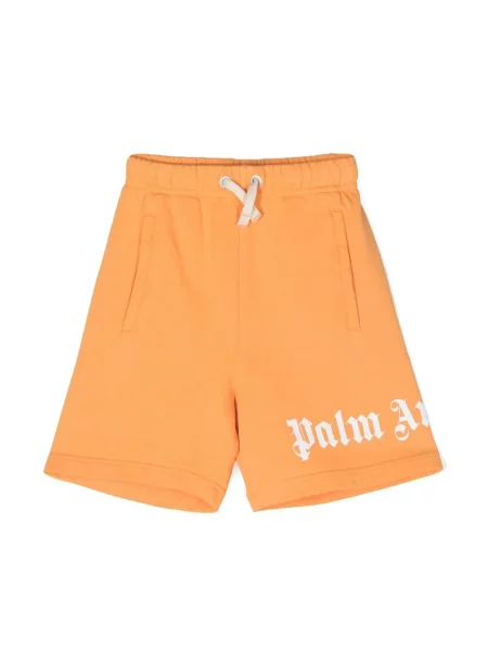 Szorty dziecięce Palm Angels pomarańczowe