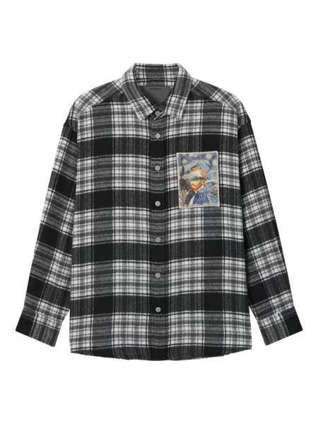 Kostkovaná košile Musium Div. černá