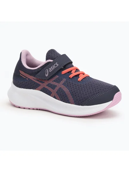 Детски обувки за бягане ASICS Patriot 13 PS indigo fog/papaya синьо