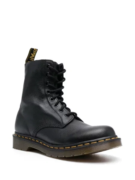 Nėriniuotos auliniai batai Dr. Martens su raišteliais juoda