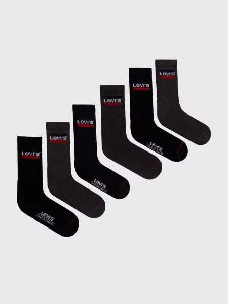 Чорапи Levi's 6 броя сиво