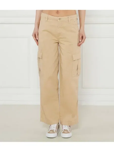 Guess Jeans Cargo nadrág | Relaxed fit bézs