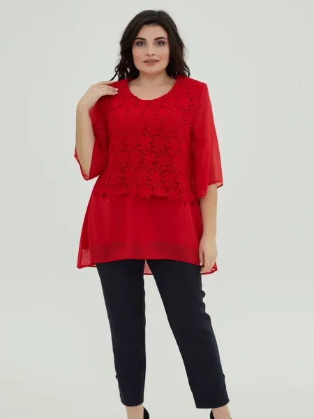 Туніка All Posa шифон червоний