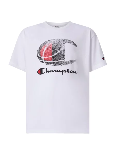 Champion Tricou roșu / negru alb