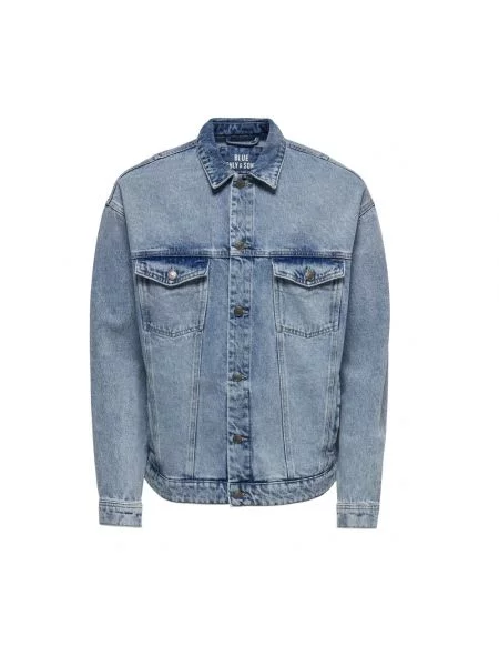 Kurtka jeansowa Only & Sons niebieska