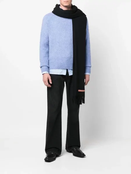 Šalikas Acne Studios juoda