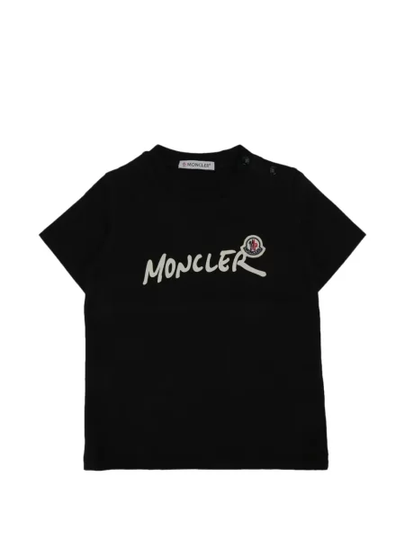Koszulka dziecięca Moncler Enfant czarna