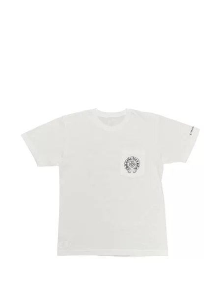 Tricou Chrome Hearts cu imagine cu motiv cu inimi alb